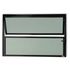 BASCULANTE PRETO COM 1 ARTICULAÇÃO DE VIDRO LISO 50x50cm LÍDER