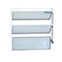 BASCULANTE BRANCO COM 2 ARTICULAÇÕES DE VIDRO LISO 60X60cm LÍDER
