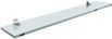 PRATELEIRA 10X60 DE VIDRO RETO COM SUPORTE CROMADO - PRAT-K