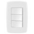 INTERRUPTOR TRIPLO SIMPLES 10A 250V 4X2 LEV