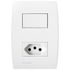 INTERRUPTOR SIMPLES + TOMADA 2P+T 10A/250V ILUS SOPRANO
