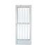 PORTA DE ALUMÍNIO PALITO BRANCA 1 FOLHA COM VIDRO LISO 210X80cm DIREITA LIDER