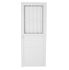 PORTA SLIM BRANCA COM POSTIGO 1 FOLHA COM VIDRO LISO 210x80cm ESQUERDA LÍDER