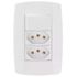 INTERRUPTOR SIMPLES + 2 TOMADA 10A 250V 4X2 LEV ILUMI