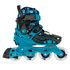 Patins Infantil Hardboot X-Light Azul com Rodas de Led ABEC-9