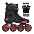 Patins Inline Freestyle Revolt Preto Rodas Pretas ABEC-9 Traxart