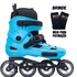 Patins New Skull II Azul Inline HD Freestyle 80mm Abec 9