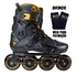 Patins Inline Freestyle Traxart Revolt Turbo Black Gold 80MM ABEC-9 Cromo