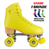 Patins Quad Foxxy Amarelo 4 Rodas Abec 5 Traxart