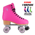 Patins Quad 4 Rodas Foxxy Pink Abec 5 Traxart 