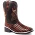 Bota Texana Country Masculina Cano Longo Marrom Casco Tatu