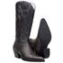 Bota Feminina Texana Bico Fino Cor Cinza Em Couro Nobre Bordado 