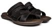 Sandália Papete Masculina De Couro Chocolate 2200