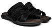 Sandália Papete Masculina De Couro Preto