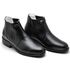 Botina Casual Conforto Couro de Carneiro Preto 1501