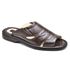 Chinelo Masculino Conforto Couro Marrom 2600
