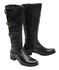 Bota Montaria Feminina Cano Longo Couro Comfort Preto