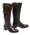 Bota Montaria Feminina Cano Longo Couro Comfort Marrom