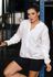 Jaqueta Fitness Frelith Corta Vento Lisa - BRANCO