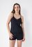 Pijama Verão Naomi Frelith com detalhe de renda - PRETO