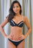 Conjunto Lingerie com Viés Contrastante em Renda e Microfibra - PRETO