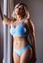 Conjunto Top Franzido e Calcinha Tanga em Modal Power - AZUL CLARO