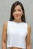 Cropped Fitness Frelith Regata New Trip - BRANCO