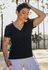 T-Shirt Frelith Gola V Fitness Lisa em Microfibra New Trip - PRETO