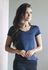 Blusa Fitness Frelith em Microfibra Trabalhada - AZUL MARINHO