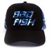 Boné Bad Fish Esporte Pesca Bordado Preto Azul 01