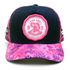 Boné Bad Fish Esporte Pesca Bordado Azul e Rosa Coral