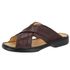 Chinelo Masculino Conforto Em Couro Café Tipo Anti-Stress Galway 3005