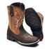 Bota Masculina Infantil Texana Country Couro Nobuck