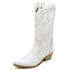 Bota Feminina Cano Alto Couro Liso Bico Fino Montaria