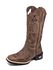 Bota Texana Country Feminina Couro Cano Alto Bordado