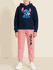 Conjunto Moletom Rosa Feminino Stitch Neon