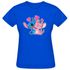 Babylook Azul Warmout Feminina Estampada Stitch Angel