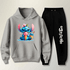 Abrigo Moletom Preto Infantil Stitch