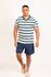 Pijama Masculino Roberto Azul Marinho/verde agua 100% algodão