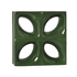 Cobogó Folha - Verde Hortelã - 25x25 cm - vendido por peça
