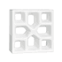 Cobogó Reto Xis - Branco - 20x20 cm - vendido por peça