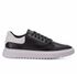 Tênis Masculino Sneaker Preto e Branco Casual Sola Alta Leve e Com Estilo 