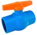 Registro de esfera 1 polegada roscável PVC Azul 