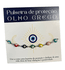 Pulseira Olho Grego Cores - Proteção (prateada)