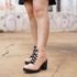 Bota Tratorada Agatha Nude c/ Preto