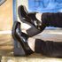 Sapato Scarpin Oxford Stéfani Preto Verniz