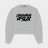 BLUSA MOLETINHO SUX OVERSIZED CROPPED CLASSICS CINZA