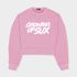 BLUSA MOLETINHO SUX OVERSIZED CROPPED CLASSICS ROSA