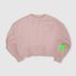 BLUSA MOLETOM SUX OVERSIZED CROPPED ROSA