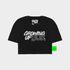 CAMISETA OVERSIZED SUX CROPPED PRETA WILD
